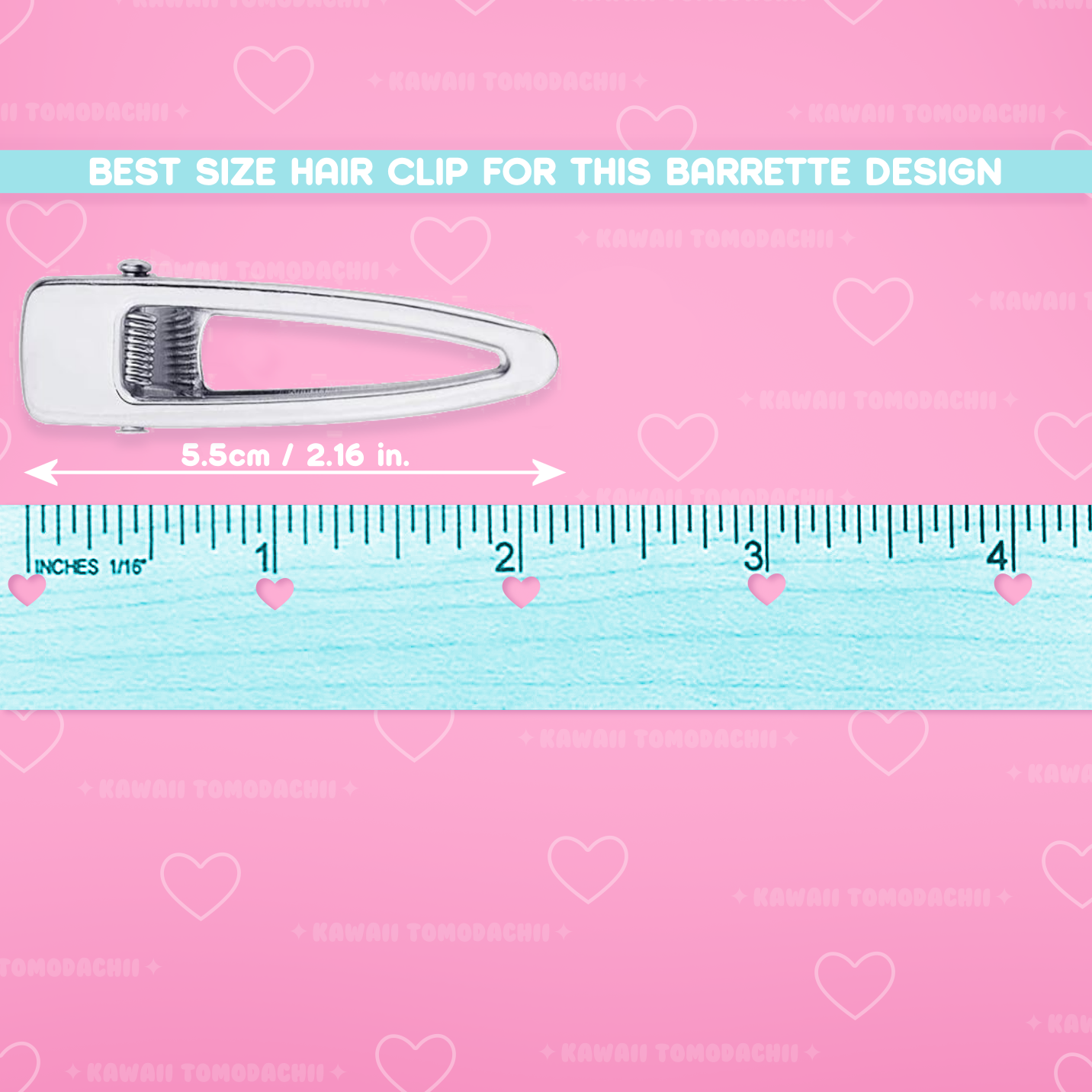 Kawaii Wavy Barrette Mold