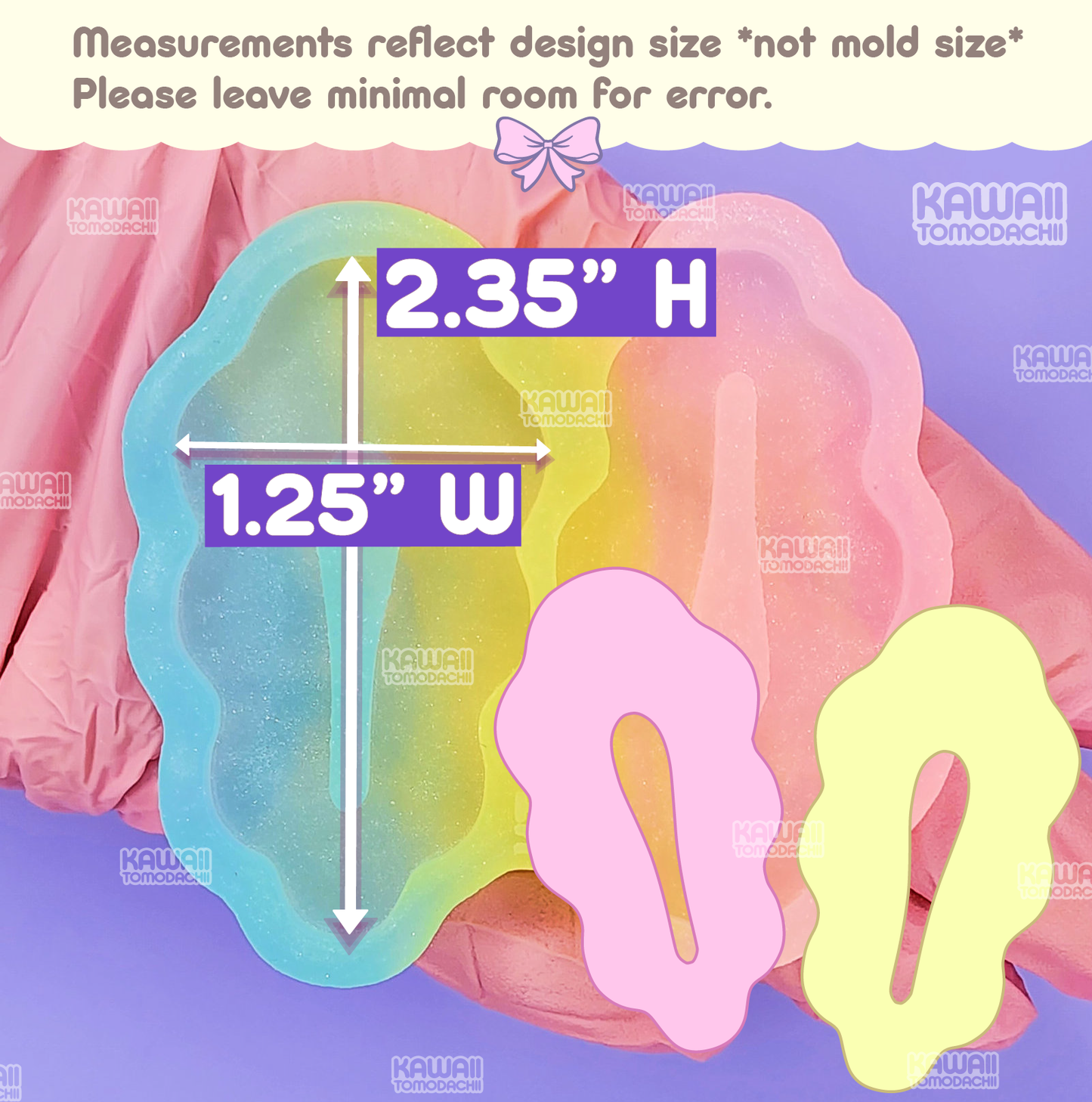 Kawaii Wavy Barrette Mold