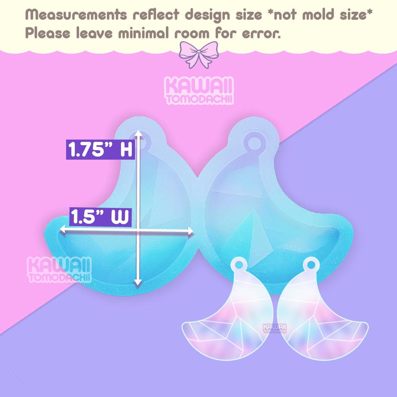 Holographic Moon Earring Mold