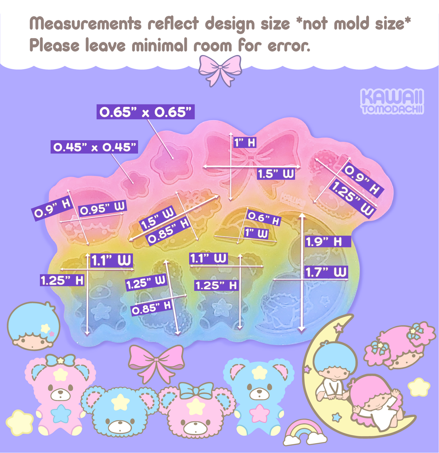 Lil Cuties Deco Palette Mold