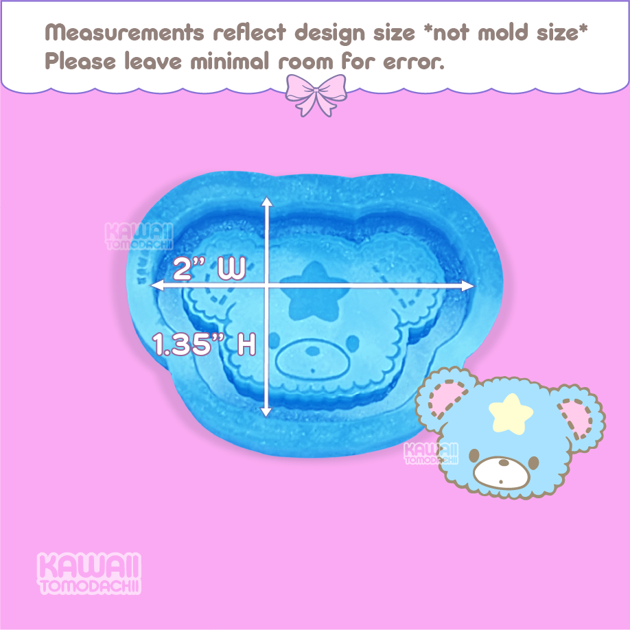 Kawaii Plush Bear Shaker Molds (YOU CHOOSE!)
