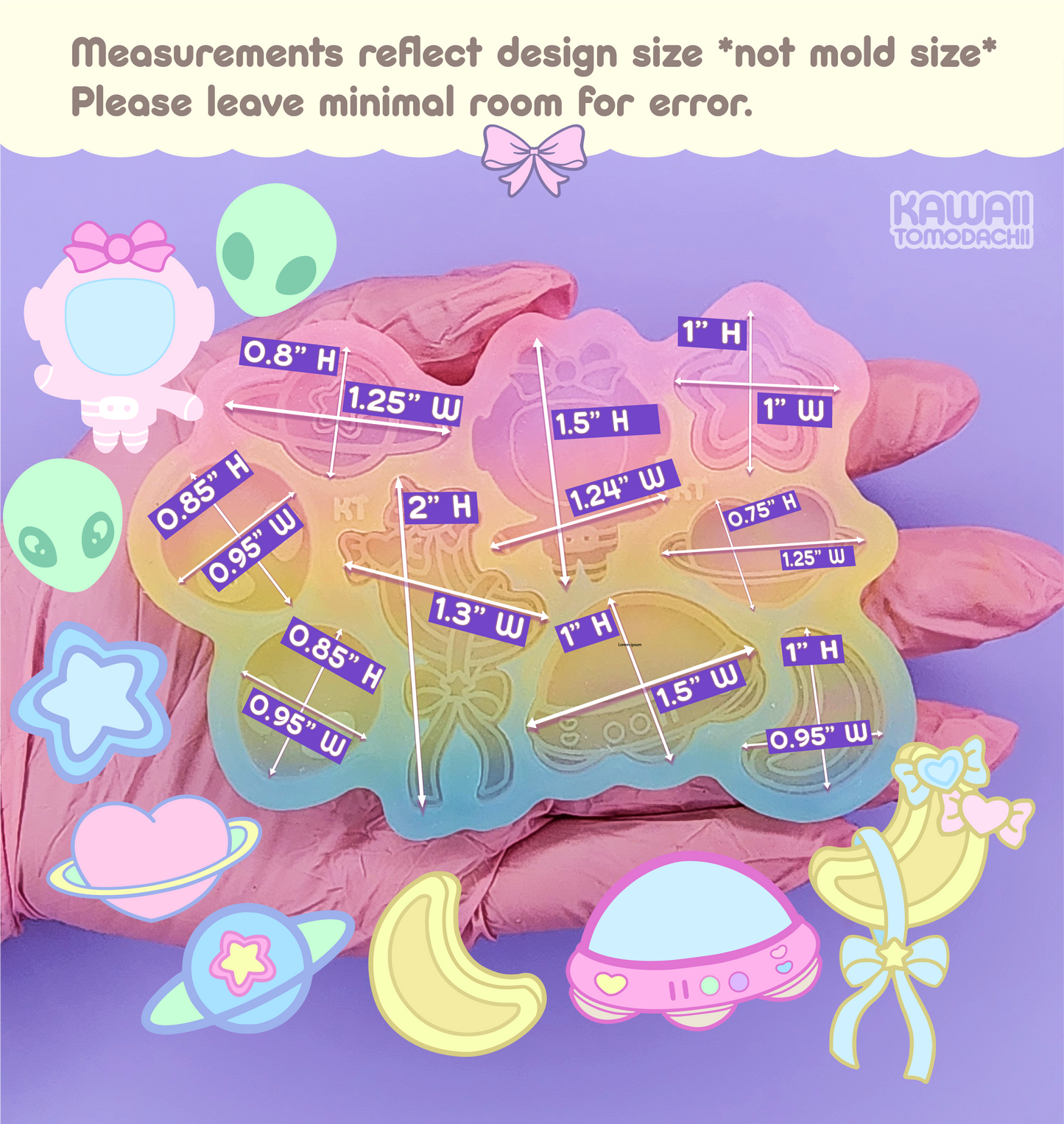 Space Galaxy Deco Palette Mold
