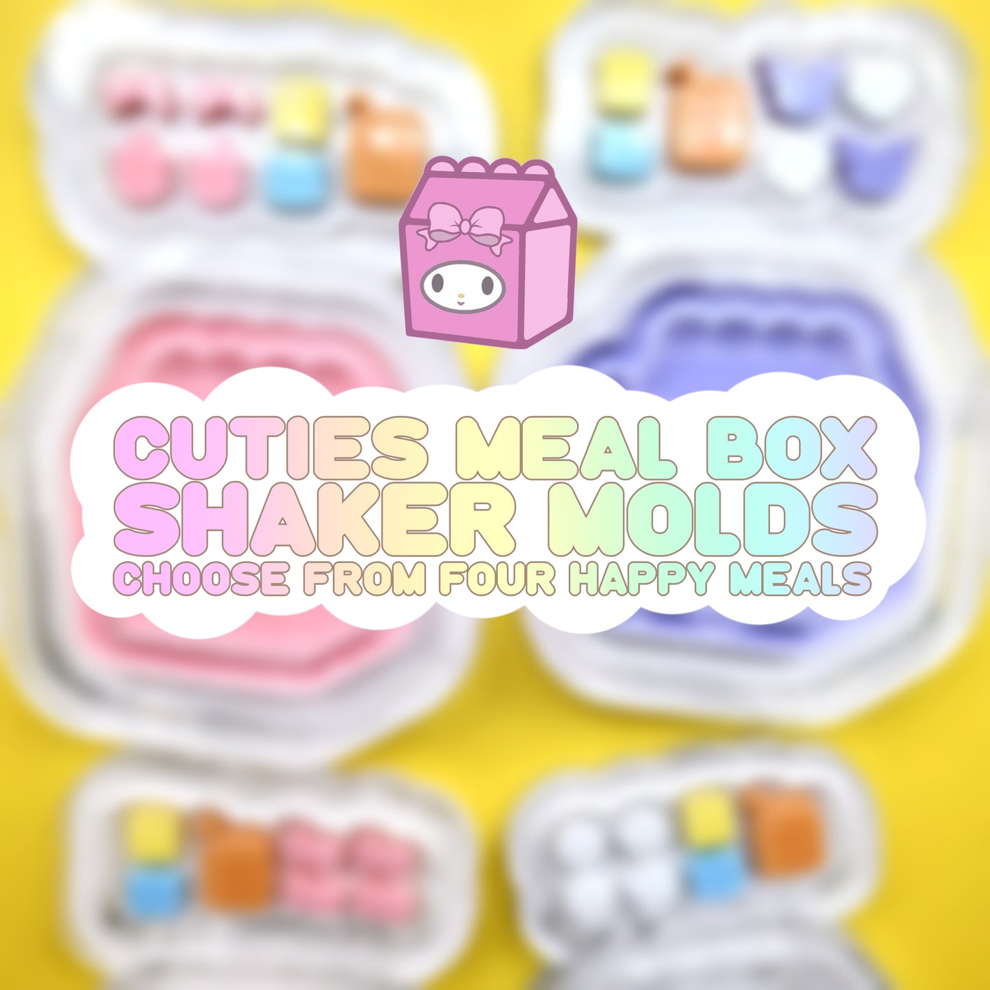Happy Cuties Meal Box Shaker Mold Sets