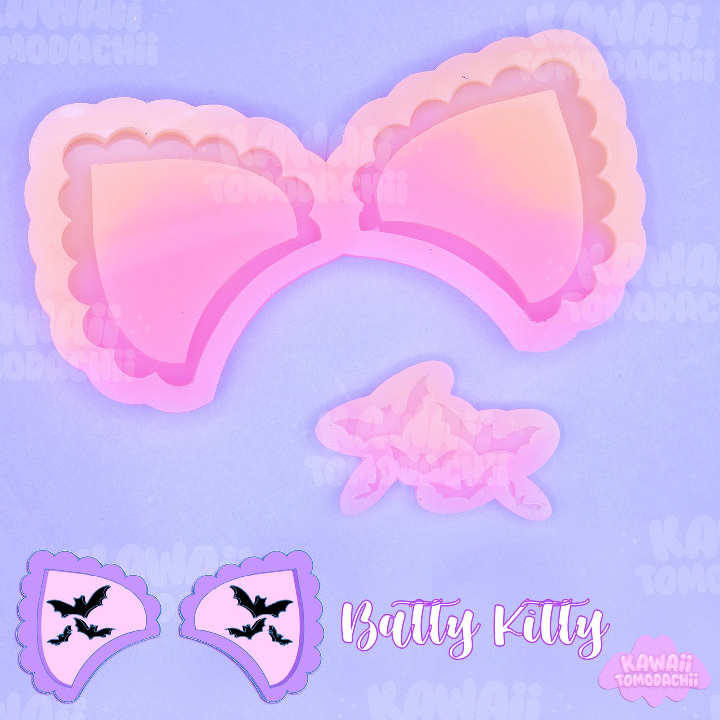 Kitty Ears (Shaker) Mold & Mold Sets For Making Kitty Ears Headband