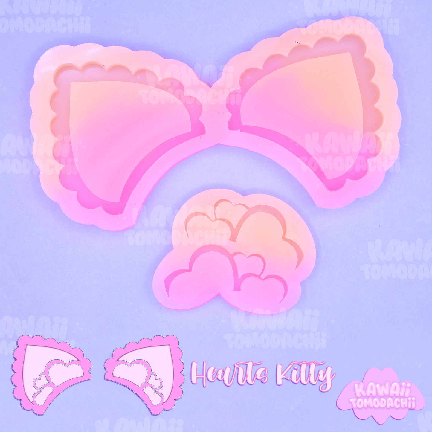 Kitty Ears (Shaker) Mold & Mold Sets For Making Kitty Ears Headband