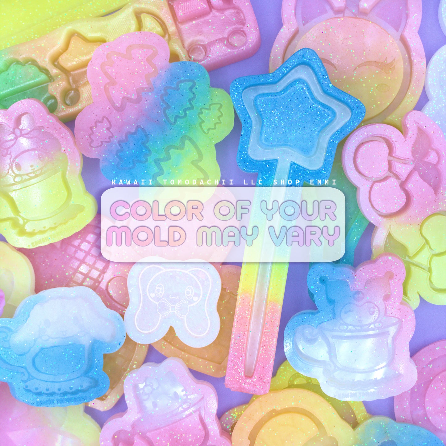 Holographic Ruffle/Scalloped Barrette Mold