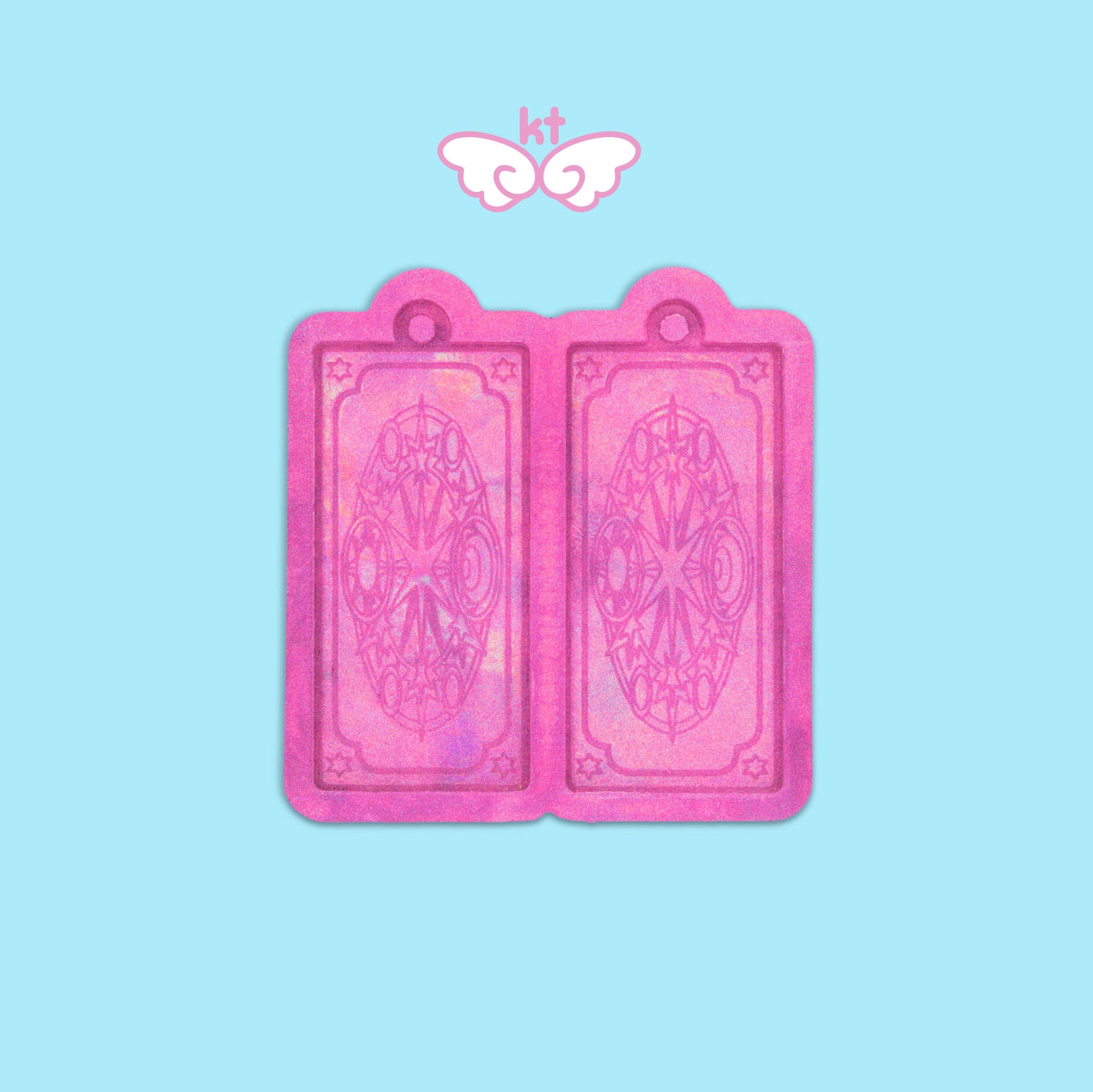 HOLOGRAPHIC Magical Girl Card Earrings