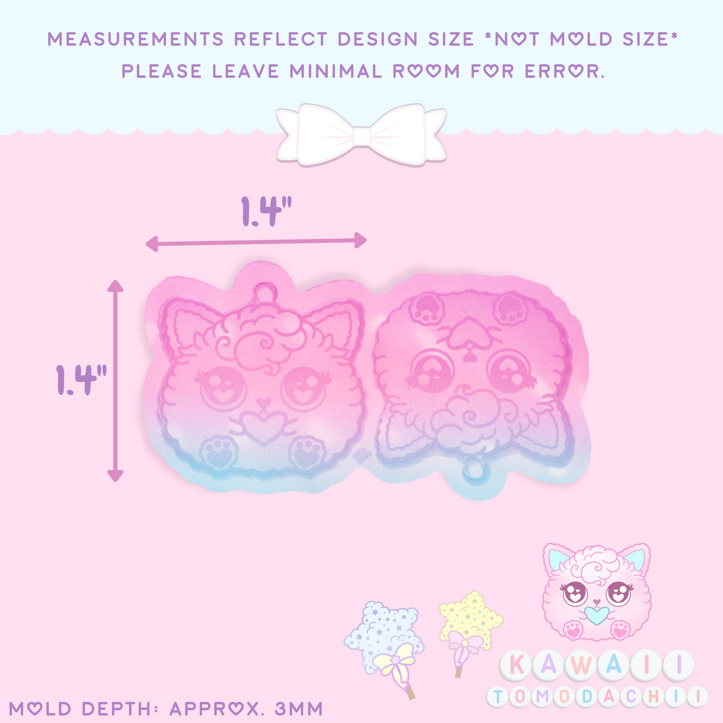 Kashi Kitty Earring & Deco Molds (YOU CHOOSE)