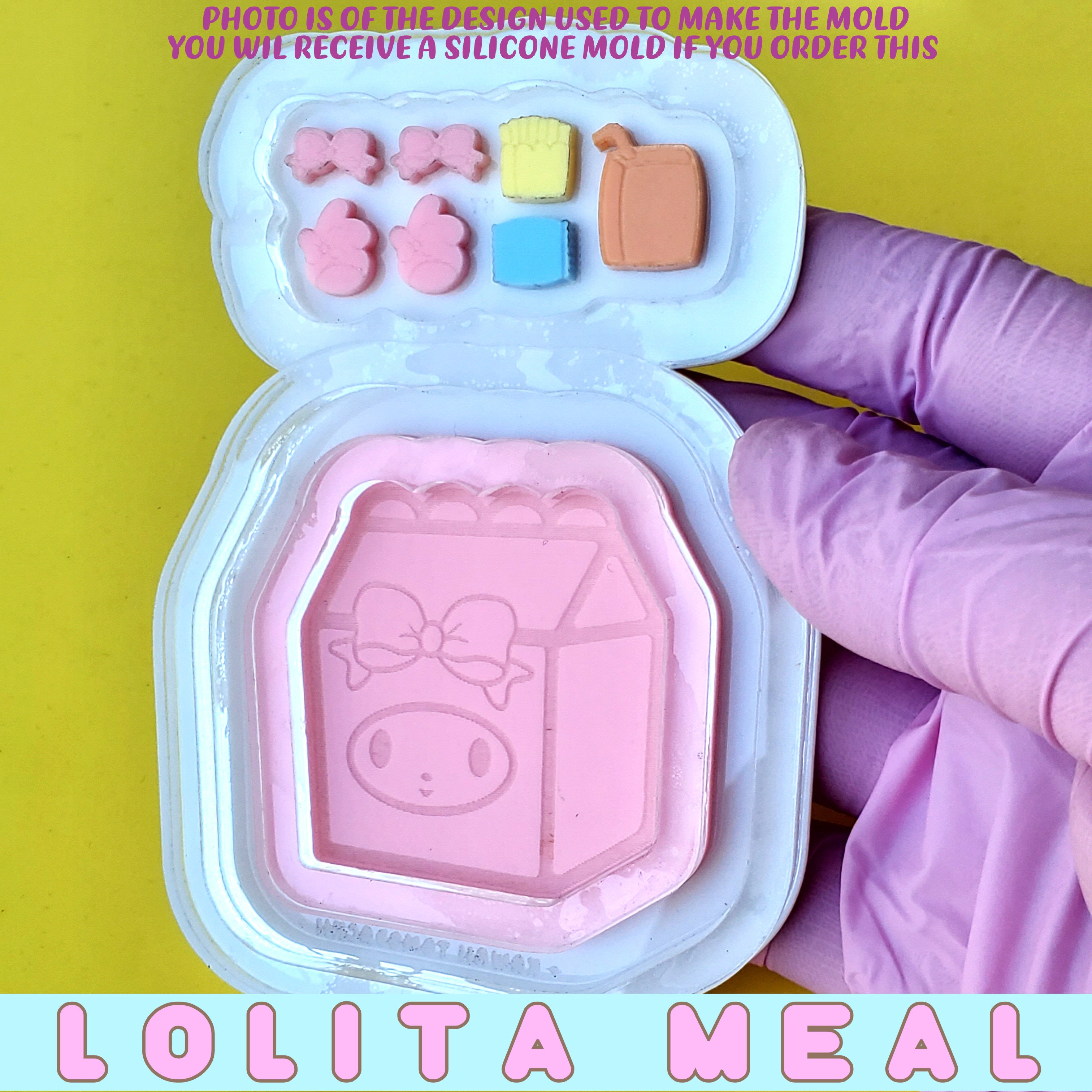 Box of kawaii popular silicone molds