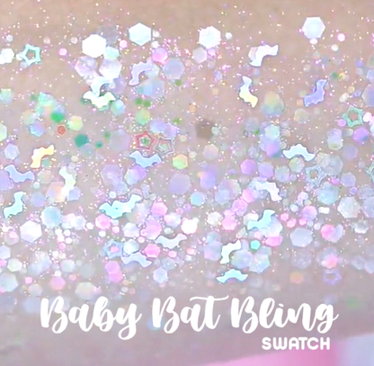 BABY BAT BLING! - Glitter Mix With Holographic Bats