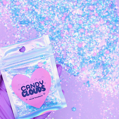 CANDY CLOUDS - Glitter / Fimo Clouds/Candies Hybrid Mix