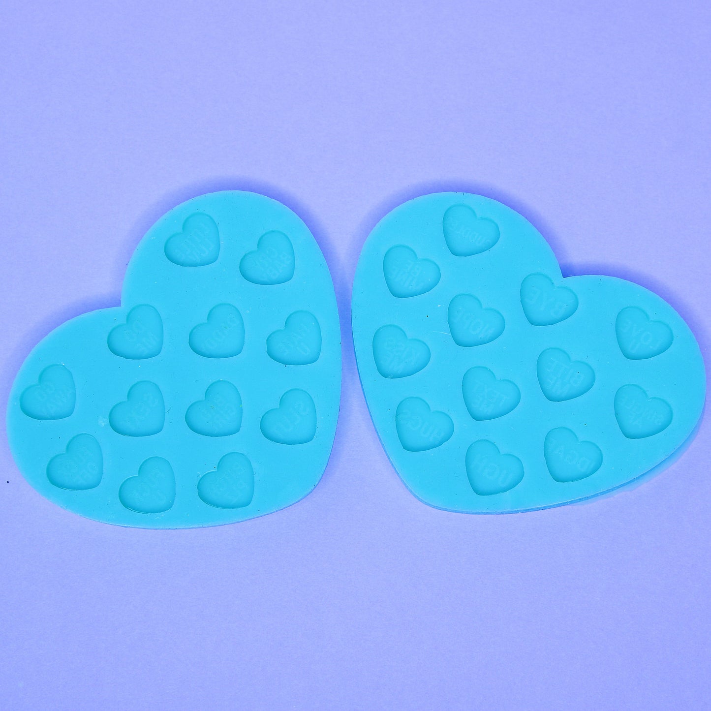 Candy Heart Bits Silicone Mold For Epoxy Resin Casting - Naughty & Nice Variations