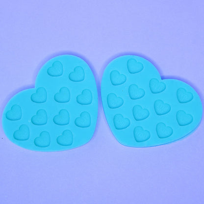 Candy Heart Bits Silicone Mold For Epoxy Resin Casting - Naughty & Nice Variations