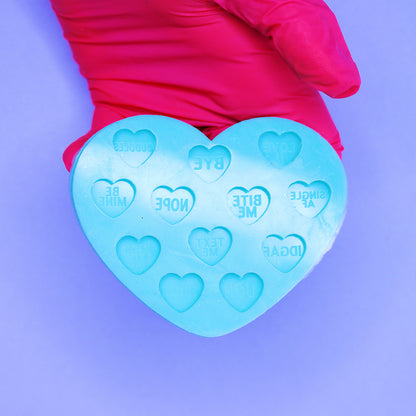 Candy Heart Bits Silicone Mold For Epoxy Resin Casting - Naughty & Nice Variations