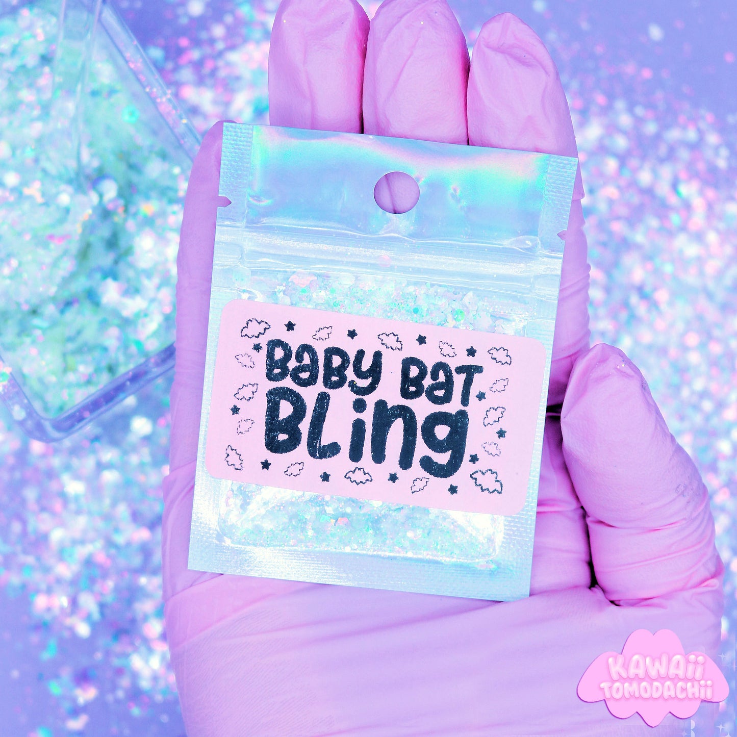 BABY BAT BLING! - Glitter Mix With Holographic Bats