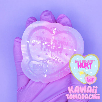 Love Bomb Awareness - Love Shouldn't Hurt Keychain/Charm Mold