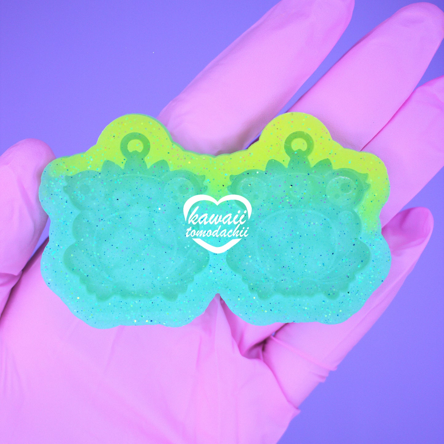 Kawaii Frog Pendant & Earrings Molds