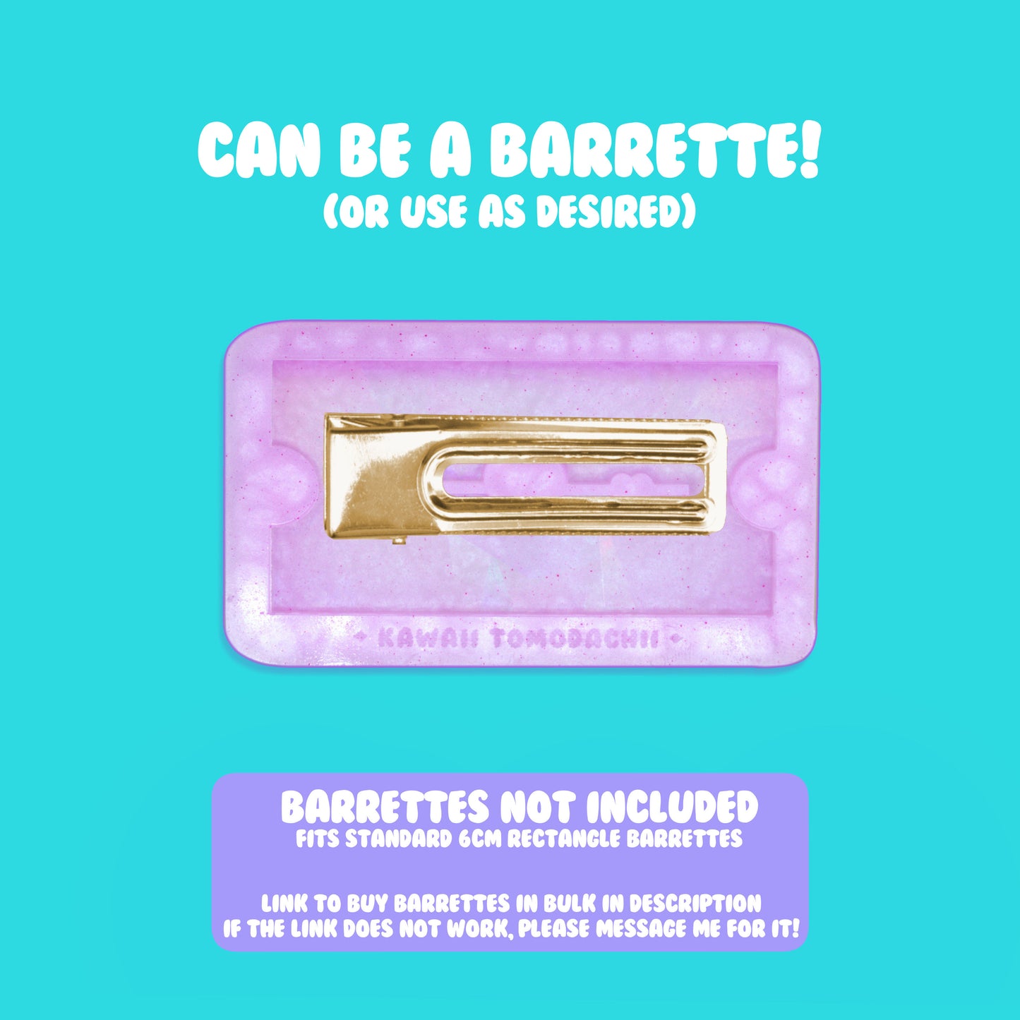 HOLOGRAPHIC Razor Blade Mold (Can Be Barrette)